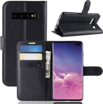 Coque SHOT CASE Coque Portefeuille SAMSUNG S10+ NOIR