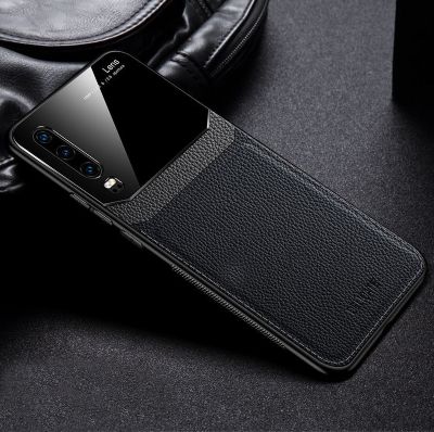 Coque SHOT CASE Coque cuir HUAWEI P30 Plexiglass NOIR
