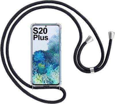 Coque avec cordon SHOT CASE Coque Cordon SAMSUNG S20+Silicone NOIR