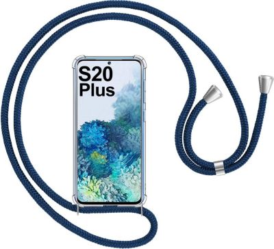 Coque avec cordon SHOT CASE Coque Cordon SAMSUNG S20+Silicone BLEU