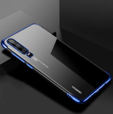 Coque SHOT CASE Coque Silicone Bord HUAWEI P30 BLEU