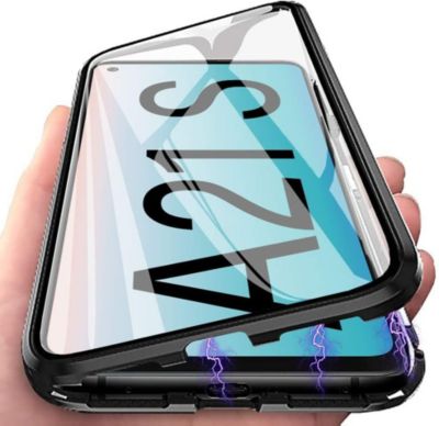 Coque intégrale SHOT CASE Coque Verre Trempe SAMSUNG A21s NOIR