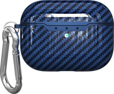 Coque SHOT CASE Coque Carbone AirPods Pro Housse BLEU Coque SHOT CASE Coque Carbone AirPods Pro Housse BLEU