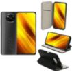 Housse XEPTIO Xiaomi Poco X3 NFC Portefeuille noir