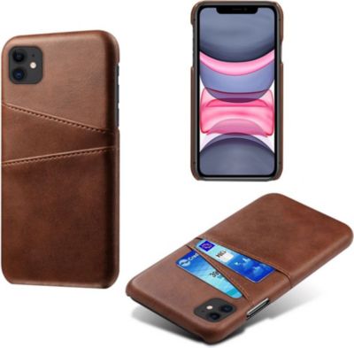 Coque SHOT CASE Coque Porte-cartes IPHONE 12 MARRON Coque SHOT CASE Coque Porte-cartes IPHONE 12 MARRON