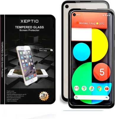 Protège écran XEPTIO Google Pixel 4A 5G vitre noir