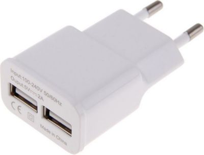 Câble alimentation SHOT CASE IPHONE Double Prise 2 Ports Blanc