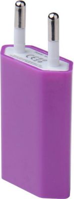 Câble alimentation SHOT CASE USB Prise Murale 1 Port (VIOLET)