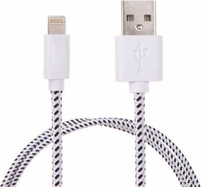 SHOT CASE Tresse 3m IPHONE Lightning (BLANC)