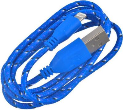 SHOT CASE Tresse 3m IPHONE Lightning (BLEU)