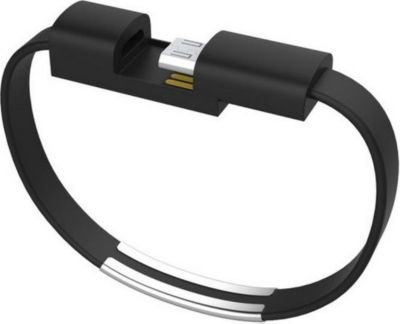 SHOT CASE Bracelet USB 25cm Connecteur (NOIR)