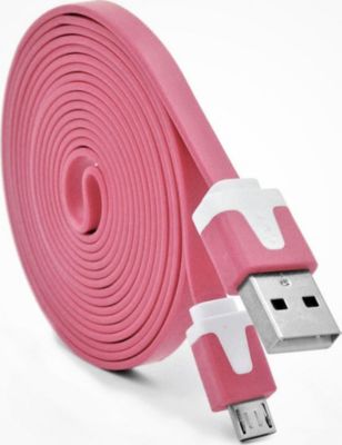  SHOT CASE Noodle 3m Micro USB 3 Metres USB (ROSE) SHOT CASE Noodle 3m Micro USB 3 Metres USB (ROSE)