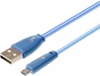 SHOT CASE Smiley LED Lumiere USB Connecteur (BLEU)