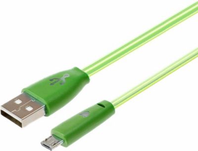 SHOT CASE Smiley LED Lumiere USB Connecteur (VERT)