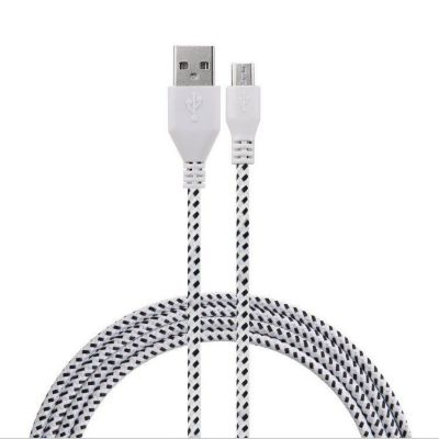 SHOT CASE Tresse 3m Connecteur Tisse (BLANC)