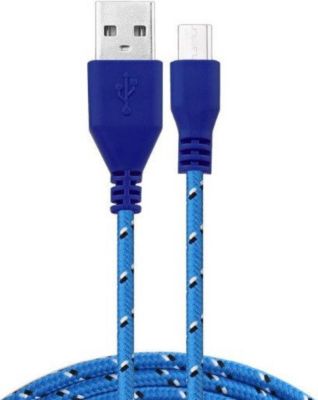 SHOT CASE Tresse 1m USB Lacet Fil (BLEU)