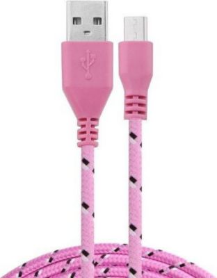 SHOT CASE Tresse 1m USB Lacet Fil (ROSE)