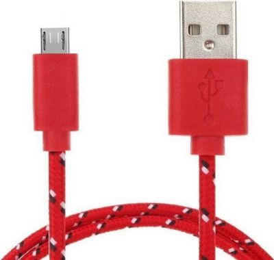  SHOT CASE Tresse 1m USB Lacet Fil (ROUGE) SHOT CASE Tresse 1m USB Lacet Fil (ROUGE)