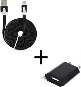 Shot - Pack Voiture pour IPHONE 14 Plus (Cable Chargeur Metal