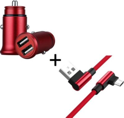 Chargeur allume-cigare SHOT CASE Pack Fast Charge Type C ROUGE