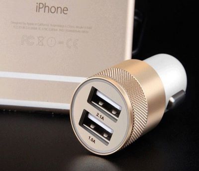 Multiprise allume-cigare SHOT CASE Double Allume Cigare 2 Ports (OR)