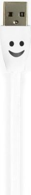SHOT CASE Smiley IPHONE LED Lumiere USB (BLANC)