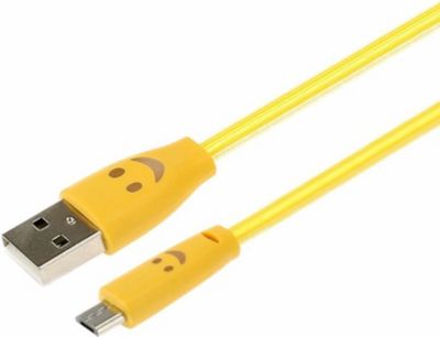 SHOT CASE Smiley IPHONE LED Lumiere USB (JAUNE)