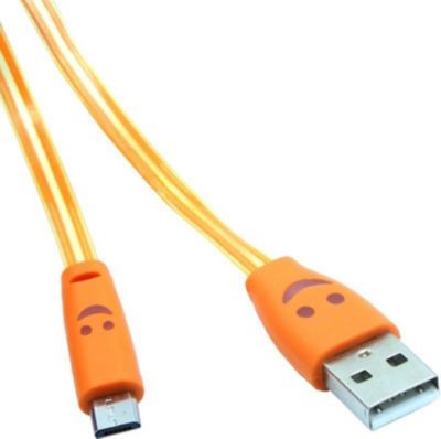 SHOT CASE Smiley IPHONE LED Lumiere USB (ORANGE)