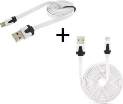 SHOT CASE Pack IPHONE Noodle 3m + Noodle 1m BLANC