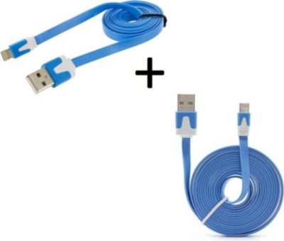 SHOT CASE Pack IPHONE Noodle 3m + Noodle 1m BLEU