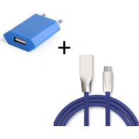SHOT CASE Cable Type C Fast Charge + Prise BLEU