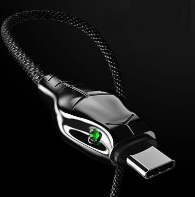 Chargeur USB C SHOT CASE Ultra Rapide 1m Cobra 5A (NOIR)