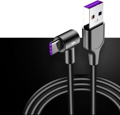 TOUSHI Câble du Chargeur USB Type C Micro USB 90 degrés Charge Rapide câble USB c Type L c 3.1 câble de données Chargeur USB-C pour Samsung S8 S9 Note 8 Xiaomi 