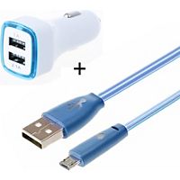 Powercar - chargeur allume cigare 100W double port USB-A et USB-C