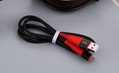 Chargeur USB C SHOT CASE Fast Charge Flexible Rapide (NOIR)