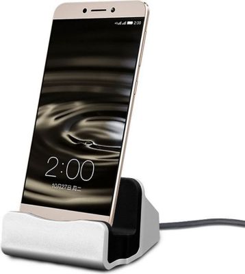 Station de chargement SHOT CASE Smartphone Type C Support (ARGENT)