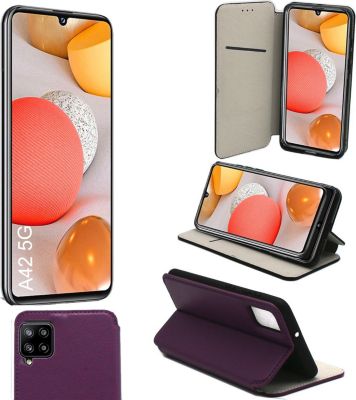 Housse XEPTIO Samsung Galaxy A12 Etui violet