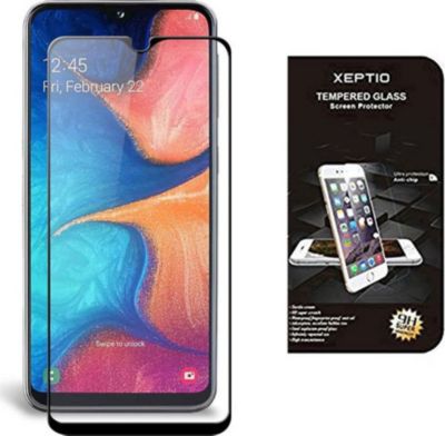 Protège écran XEPTIO Samsung Galaxy A12 vitre noir