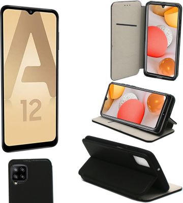 Housse XEPTIO Samsung Galaxy A12 Etui noir Housse XEPTIO Samsung Galaxy A12 Etui noir