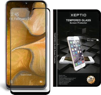 Protège écran XEPTIO Samsung Galaxy A12 vitre noir Protège écran XEPTIO Samsung Galaxy A12 vitre noir