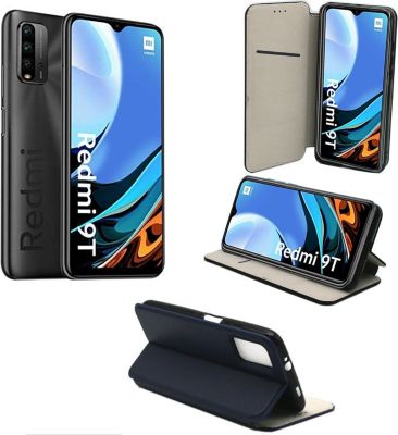 Housse XEPTIO Xiaomi Redmi 9T 4G Etui bleu Housse XEPTIO Xiaomi Redmi 9T 4G Etui bleu