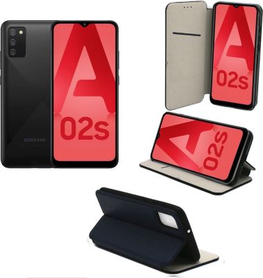 Housse XEPTIO Samsung Galaxy A02S Etui bleu Housse XEPTIO Samsung Galaxy A02S Etui bleu