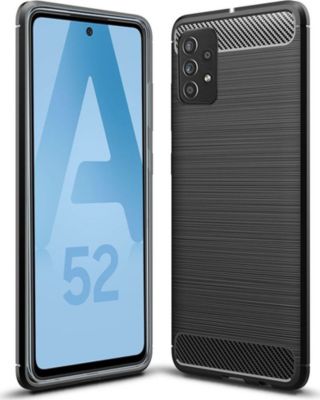 Coque XEPTIO Samsung Galaxy A52 5G carbone noir