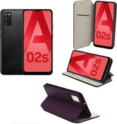 Housse XEPTIO Samsung Galaxy A02S Etui violet Housse XEPTIO Samsung Galaxy A02S Etui violet