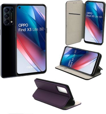 Housse XEPTIO OPPO Find X3 LITE 5G Etui violet