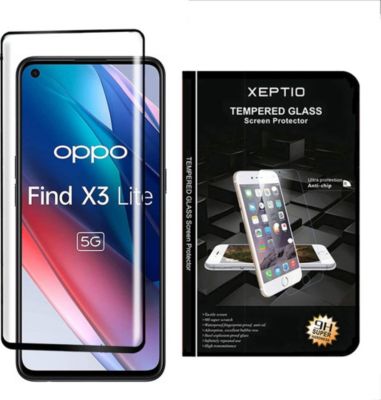 Protège écran XEPTIO OPPO Find X3 LITE 5G vitre noir Protège écran XEPTIO OPPO Find X3 LITE 5G vitre noir