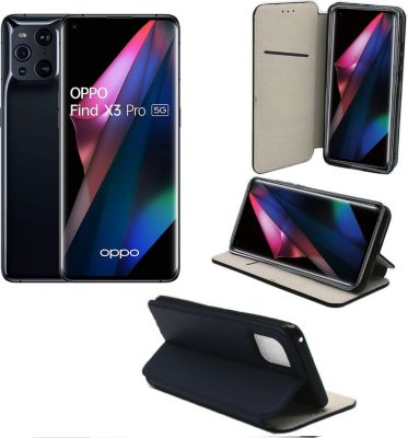 Housse XEPTIO OPPO Find X3 Pro 5G Etui bleu
