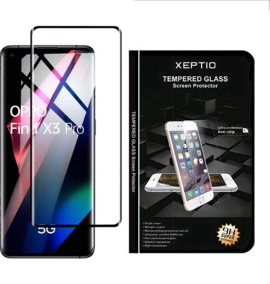 Protège écran XEPTIO OPPO Find X3 Pro 5G vitre noir Protège écran XEPTIO OPPO Find X3 Pro 5G vitre noir