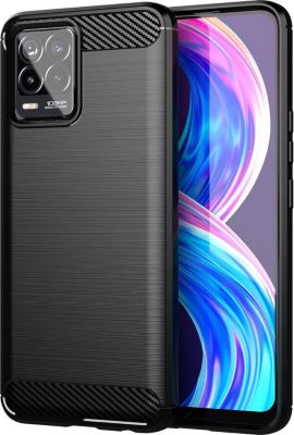 Coque XEPTIO Oppo Realme 8 4G carbone noir Coque XEPTIO Oppo Realme 8 4G carbone noir