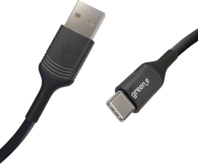 Chargeur USB C GREEN_E Cable Ecoconçu USB-C - USB 1,2m NOIR